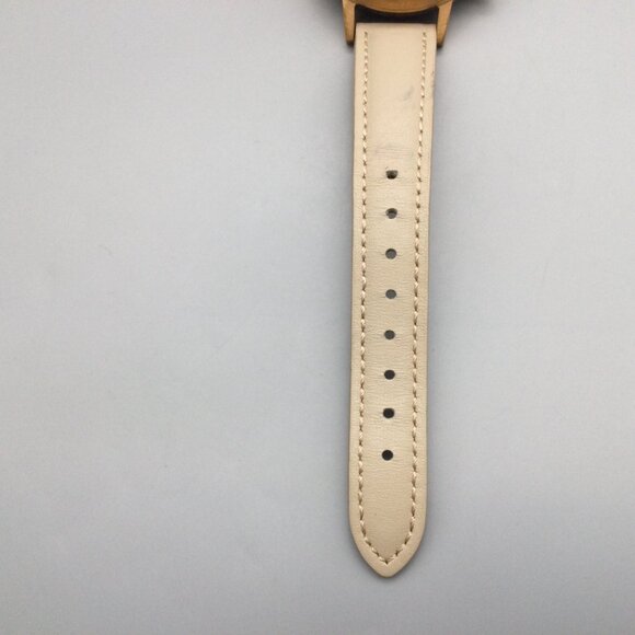 MVMT Nova Luna Watch Women Gold Tone Beige Leather Band Chronograph New Battery - Picture 10 of 15